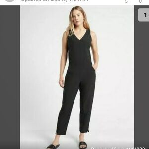 Athleta Brooklyn jumpsuit size 4 black